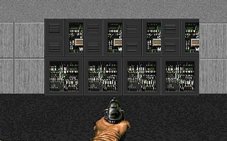 Example image showing what four 32 pixel wide with the same texture applied but no x-offseting looks like in the game
